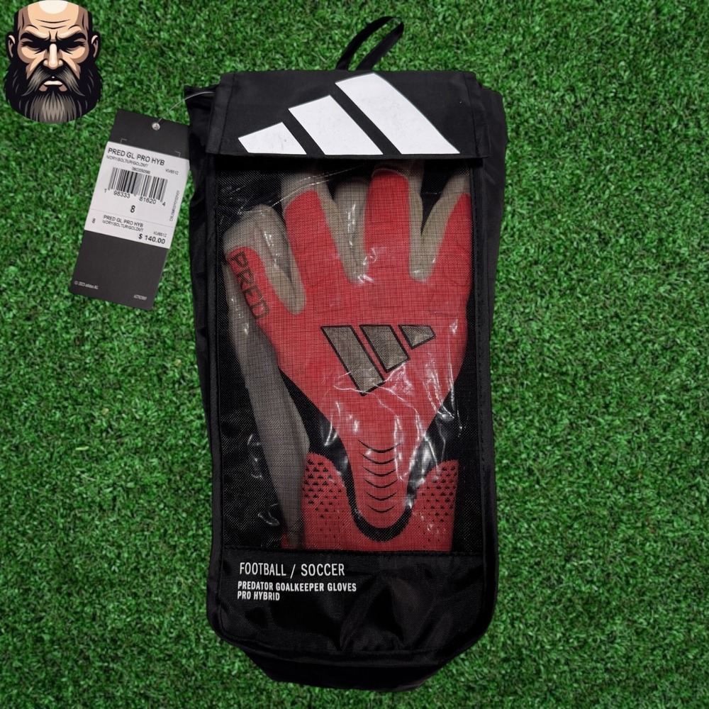 Adidas Predator Pro Goalkeeper Soccer Gloves 2026 FIFA World Cup KV6512 Men's 8